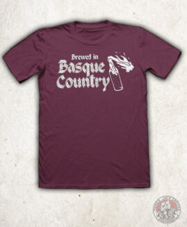 Brewed In Basque Country - Camiseta Granate