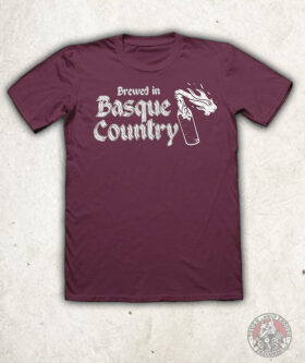 Brewed In Basque Country Camiseta Granate