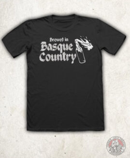 Brewed In Basque Country - Camiseta Negra