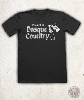 Brewed In Basque Country Camiseta Negra