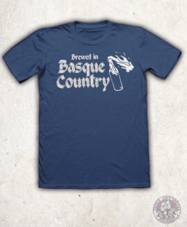 Brewed In Basque Country - Camiseta Azul