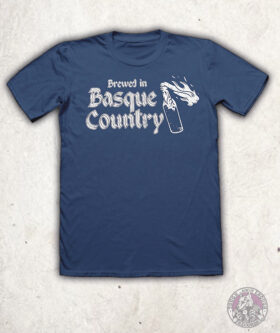 Brewed In Basque Country Camiseta Azul