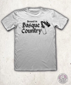 Brewed In Basque Country Camiseta Gris